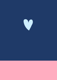 Heart navy blue pink g
