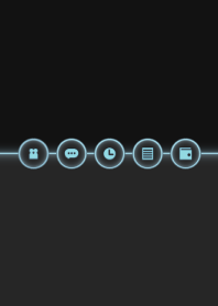 Glowing Icon - BLUE GRAY -
