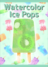 Tema Watercolor Ice Pops (Hijau)