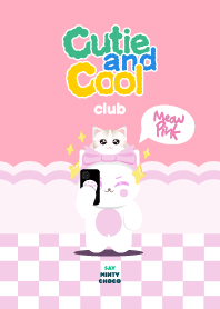 cutie and cool club - meow pink