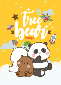Bear Lovely Galaxy Orange