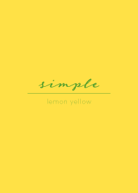 simple_lemon yellow