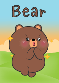 Cute Bear Is Happy Theme