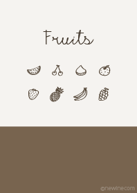 Fruits amber brown