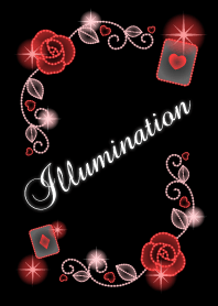 ロマンチック★イルミネーション-赤バラ2-