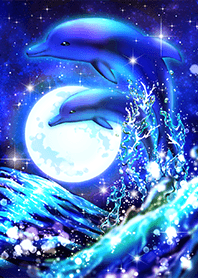 Two dolphins of good luck and healing