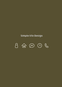 Simple life design -khaki-
