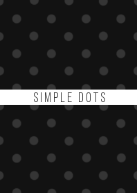 SIMPLE DOTS -black&gray-