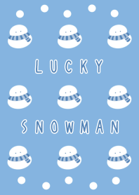 LUCKY SNOWMAN/DUSTY BLUE