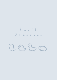 Small Dinosaur 2 -pale blue gray.