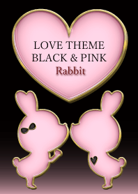 LOVE THEME BLACK & PINK Rabbit 75