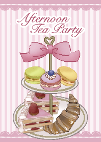 Enjoying afternoon tea party