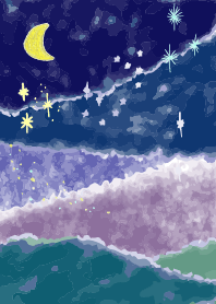絵本の世界の星空