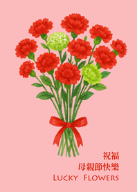 送媽媽一束康乃馨-粉紅色
