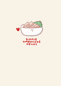 簡單的 梅花水晶 心 淺褐色的