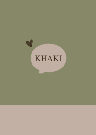 Khaki and beige. Simple and cute.