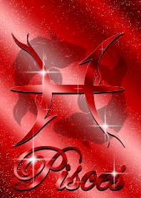 黄道十二宫双鱼座红色 2019