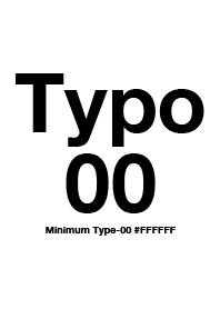 Minimum Typo-00(#FFFFFF)