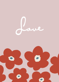 in bloom, flower o / mist pink