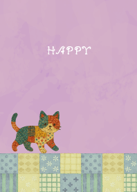 Cat Stuffed07 on light purple