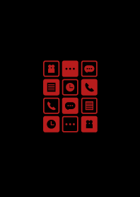 Icon - black and red -