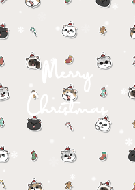 neko christmas1 / light beige