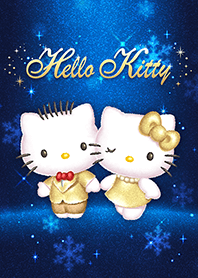 Hello Kitty (Gold & Navy)