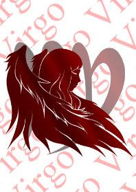 Twelve constellation -Virgo3 Red2-