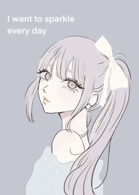 호두색 컬러 리본 소녀02