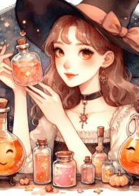 cute little witch halloween v.1