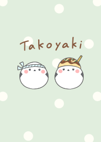 Shimaenaga and Takoyaki -green- dot