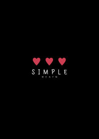 SIMPLE HEART - BLACK 16