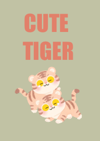 Cute tiger green