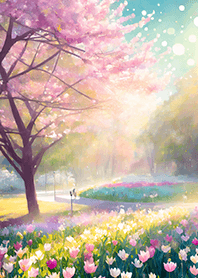 優美な春の風景の着せかえ(Spring-772)