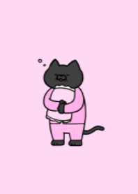 Pajamas black cat 09.