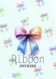 Ribbon Rainbow mint green