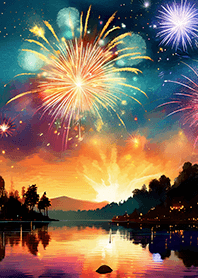 Beautiful Fireworks Theme#254