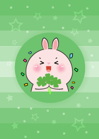 กระต่ายชมพู รักสีเขียว เรียบง่าย
