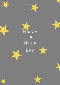 Grey and yellow star pattern.