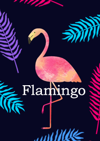 Palm & Flamingo