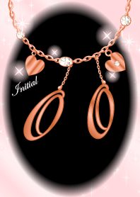 【O&O】イニシャル運気UP!ピンクゴールド