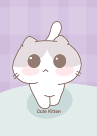 ลูกแมวน้อยน่ารัก [สีม่วง]