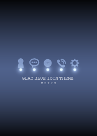 GLAY BLUE ICON THEME -MEKYM-