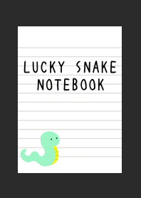 LUCKY SNAKE NOTEBOOKj-CHARCOAL GREY