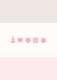 SIMPLE HEART (pink ivory)V.37