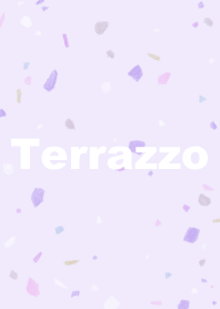 大人かわいいテラゾー柄 パープル