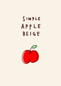 Simple apple beige Theme.