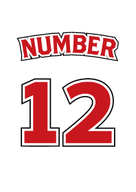 Number 12 White x Red version
