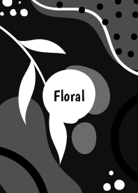 Hand Drawn Floral Black 5