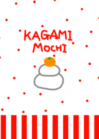 KAGAMI MOCHI a round rice-cake